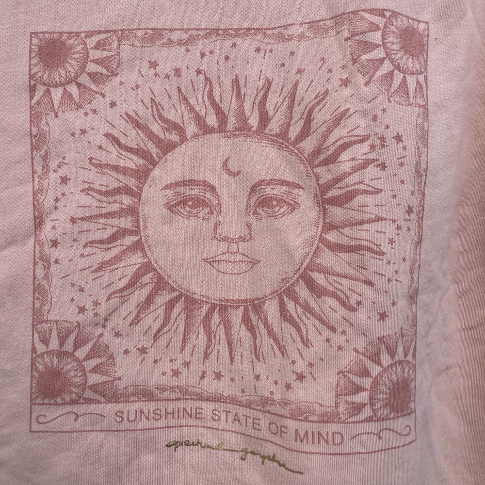 NWOT Spiritual Gangster Sunshine Graphic Sweatshirt - Picture 3 of 5